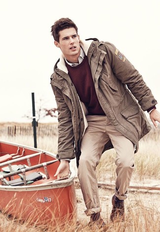 Wie Langarmhemd mit Parka zu kombinieren – 109 Herren Outfits