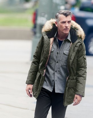 Wie Langarmhemd mit Parka zu kombinieren – 109 Herren Outfits