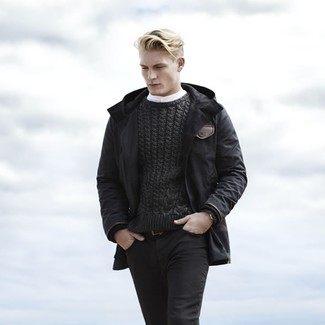 Wie Langarmhemd mit Parka zu kombinieren – 109 Herren Outfits