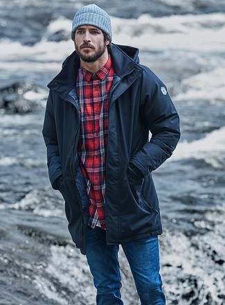 Wie Langarmhemd mit Parka zu kombinieren – 109 Herren Outfits