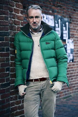 Wie Langarmhemd mit Daunenjacke zu kombinieren – 101 Herren Outfits