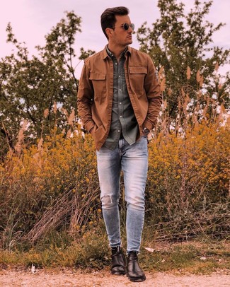 Wie Langarmhemd mit Shirtjacke zu kombinieren – 977+ Herren Outfits