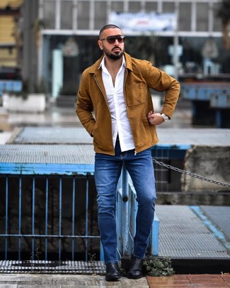 Wie Langarmhemd mit Shirtjacke zu kombinieren – 977+ Herren Outfits