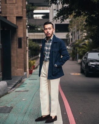 Wie Langarmhemd mit Shirtjacke zu kombinieren – 977+ Herren Outfits