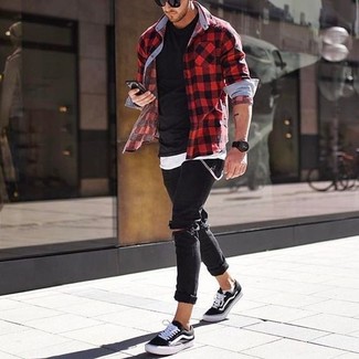 Wie Langarmhemd mit Trägershirts zu kombinieren – 182 Herren Outfits
