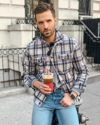 Wie Langarmshirt mit Shirtjacke zu kombinieren – 147 Herren Outfits