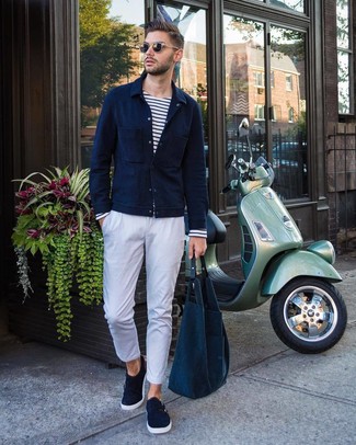 Wie Langarmshirt mit Shirtjacke zu kombinieren – 147 Herren Outfits