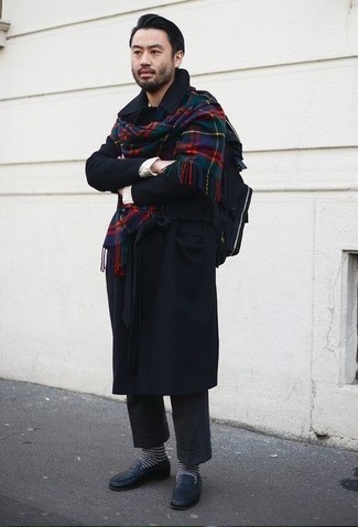 mehrfarbiger Schal mit Schottenmuster von Pierre Louis Mascia