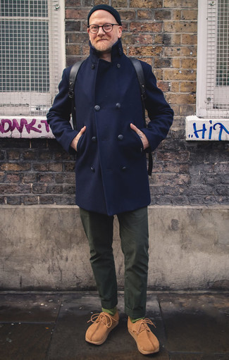 dunkelblauer Mantel von Tom Tailor