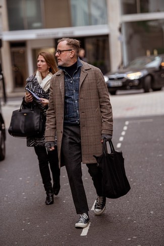 dunkelbraune Shopper Tasche aus Segeltuch von Marc by Marc Jacobs