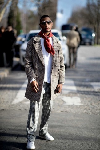 roter bedruckter Schal von Dolce & Gabbana
