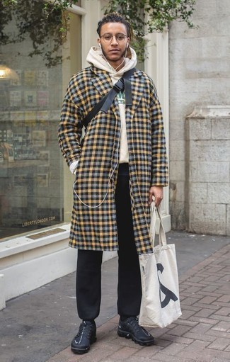 mehrfarbiger Mantel mit Schottenmuster von Anna Sui