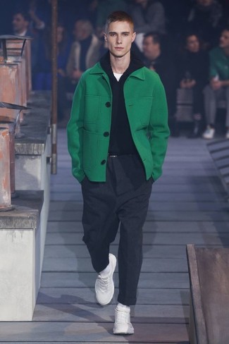 grüner Mantel von Gucci