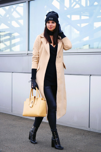 gelbe Shopper Tasche aus Leder von Givenchy
