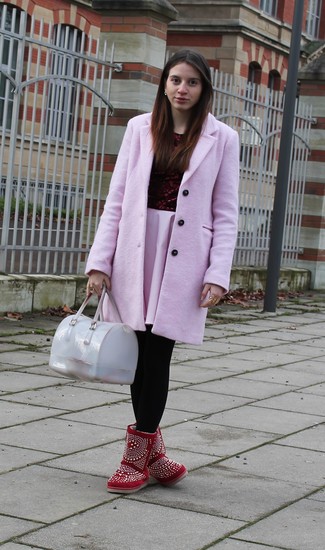 rosa Mantel von Agnona