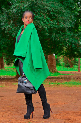 grüner Mantel von Versace
