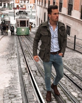 Wie Militärjacke mit enger Jeans zu kombinieren – 47 Herren Outfits