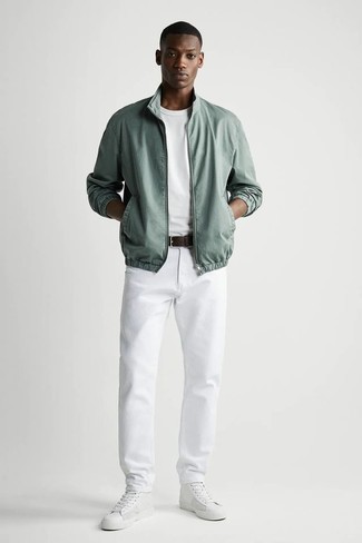 Mintgrüne Bomberjacke kombinieren – 32 Herren Outfits