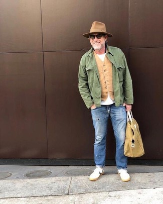 Mintgrüne Feldjacke kombinieren – 5 Herbst Herren Outfits