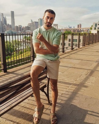 Welche Shorts mit mintgrünen Polohemdes zu tragen – 10 Herren Outfits