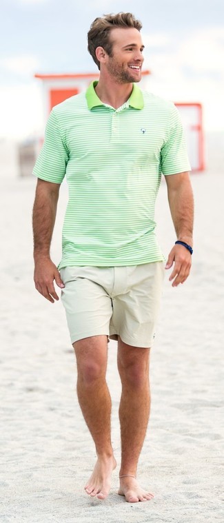 Welche Shorts mit mintgrünen Polohemdes zu tragen – 10 Herren Outfits