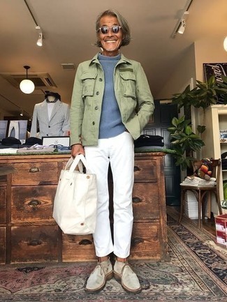 Welche Rollkragenpullover mit mintgrüner Shirtjacke zu tragen – 7 Herren Outfits