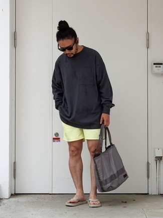Mintgrüne Badeshorts kombinieren – 6 Herren Outfits