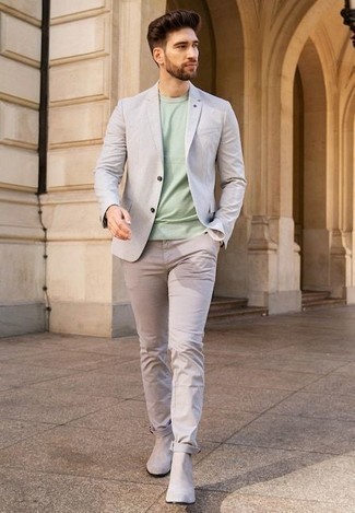 Mintgrünes T-shirt kombinieren – 45 Frühling Herren Outfits
