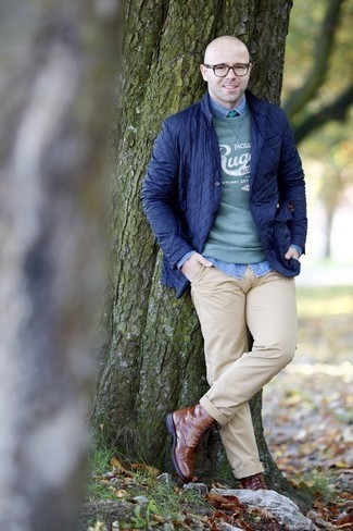 Mintgrüne Krawatte kombinieren – 6 Smart-Casual Herbst Herren Outfits