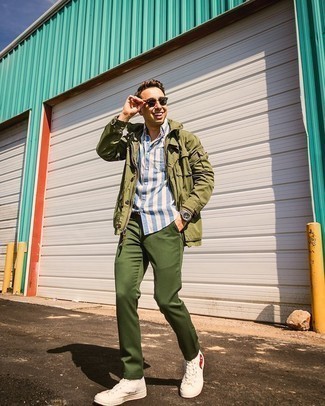 Mehrfarbiges Perlen Armband kombinieren – 70 Frühling Herren Outfits