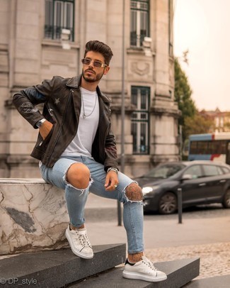 Mehrfarbiges Perlen Armband kombinieren – 70 Frühling Herren Outfits