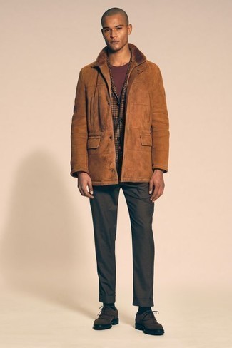 Mehrfarbiges Sakko mit Vichy-Muster kombinieren – 1 Herren Outfits kalt Wetter