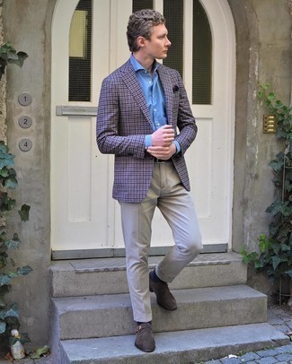 Mehrfarbiges Sakko mit Vichy-Muster kombinieren – 9 Sommer Herren Outfits