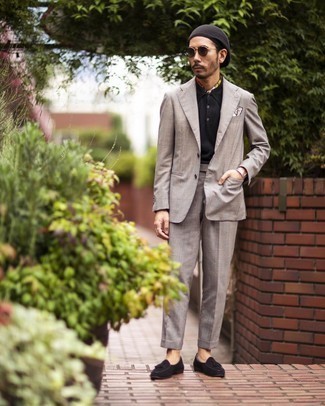 Mehrfarbigen bedruckten Seideschal kombinieren – 23 Herren Outfits