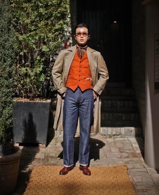 Mehrfarbigen bedruckten Seideschal kombinieren – 23 Herren Outfits