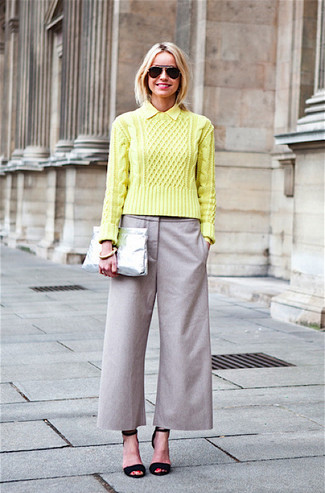 Senf Strickpullover kombinieren – 11 Damen Outfits