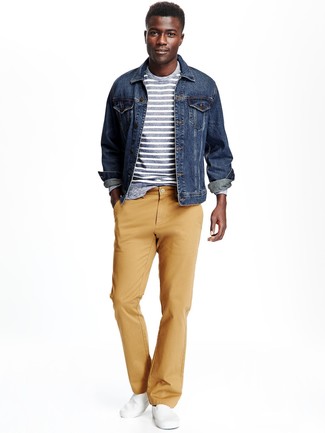 Senf Chinohose kombinieren – 196 Herren Outfits