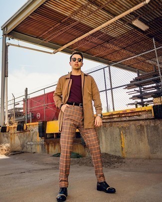 Senf Chinohose kombinieren – 196 Herren Outfits
