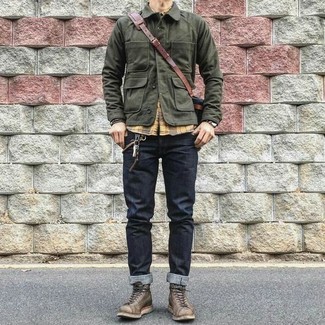 Welche Jeans mit senf Langarmhemdes zu tragen – 94 Herren Outfits
