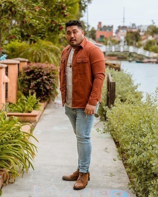 Welche Jeans mit senf Langarmhemdes zu tragen – 21 Frühling Herren Outfits