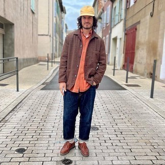 Welche Jeans mit senf Langarmhemdes zu tragen – 21 Frühling Herren Outfits