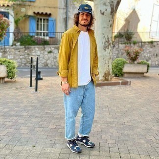 Welche Jeans mit senf Langarmhemdes zu tragen – 94 Herren Outfits