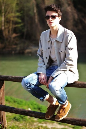 Senf Wildleder Espadrilles kombinieren – 3 Herren Outfits