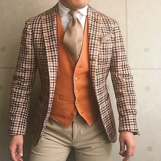 Senf Wollweste kombinieren – 7 Herren Outfits