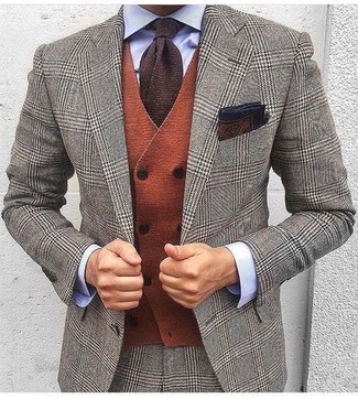 Senf Wollweste kombinieren – 7 Herren Outfits