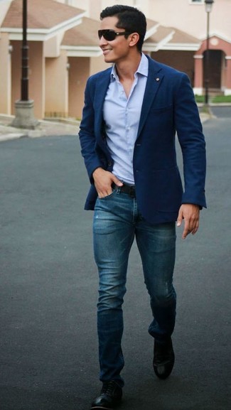 Dunkelblaues Sakko kombinieren – 2000+ Herren Outfits