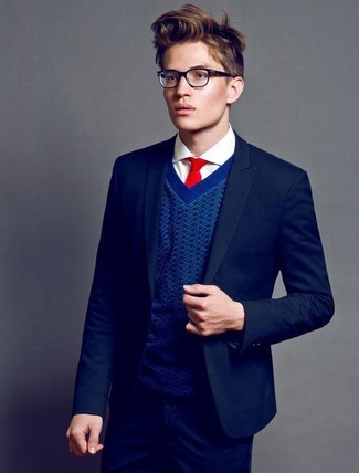 Welche enge Jeans mit dunkelblauen Sakkos zu tragen – 121 Herren Outfits