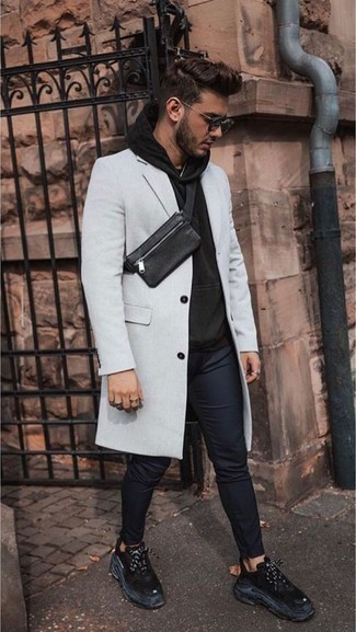 Welche Pullover mit einem Kapuze mit dunkelblauer Chinohose zu tragen – 154 Herren Outfits