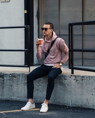 Welche Pullover mit einem Kapuze mit dunkelblauer Chinohose zu tragen – 154 Herren Outfits