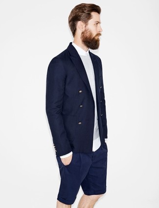 Welche Businesshemden mit dunkelblauen Zweireiher-Sakkos zu tragen – 666+ Herren Outfits